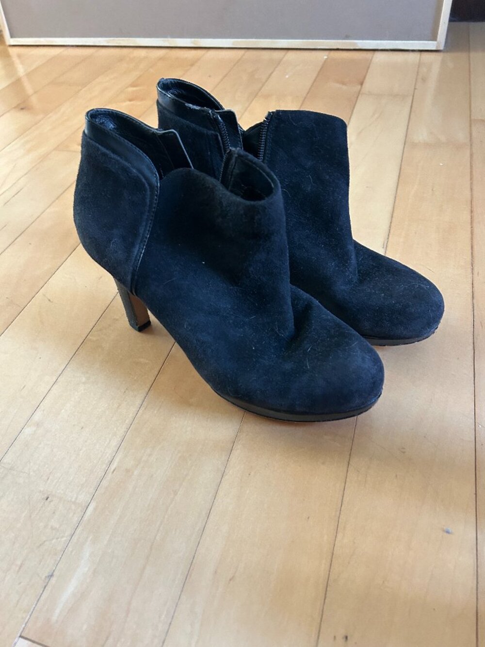 Black Bootie Heels by Clarks Artisan - Size 8